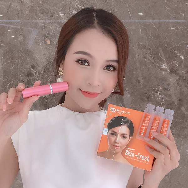 Skin Fresh - Bào tử lợi khuẩn dạng xịt bay mụn, kháng khuẩn, trắng mịn da (6 tỷ lợi khuẩn sống/5ml dành cho da mụn mủ, mụn bọc, mụn cám,viêm da và người dị ứng kem trộn, kem lột  da)