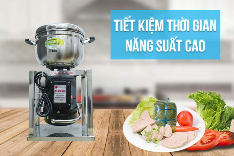 Máy Xay Giò Chả Mini 1 Kg/ Mẻ, Inox 201, Công suất 900W, Chân vuông