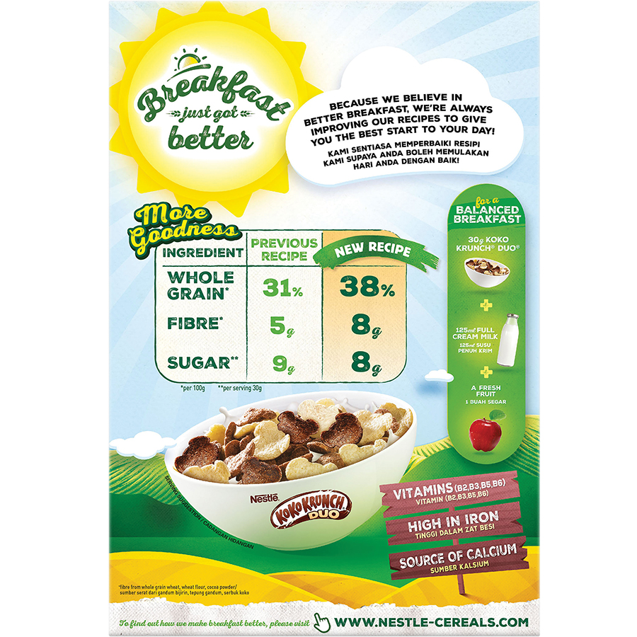 Ngũ cốc ăn sáng KOKO KRUNCH DUO (Hộp 300g)