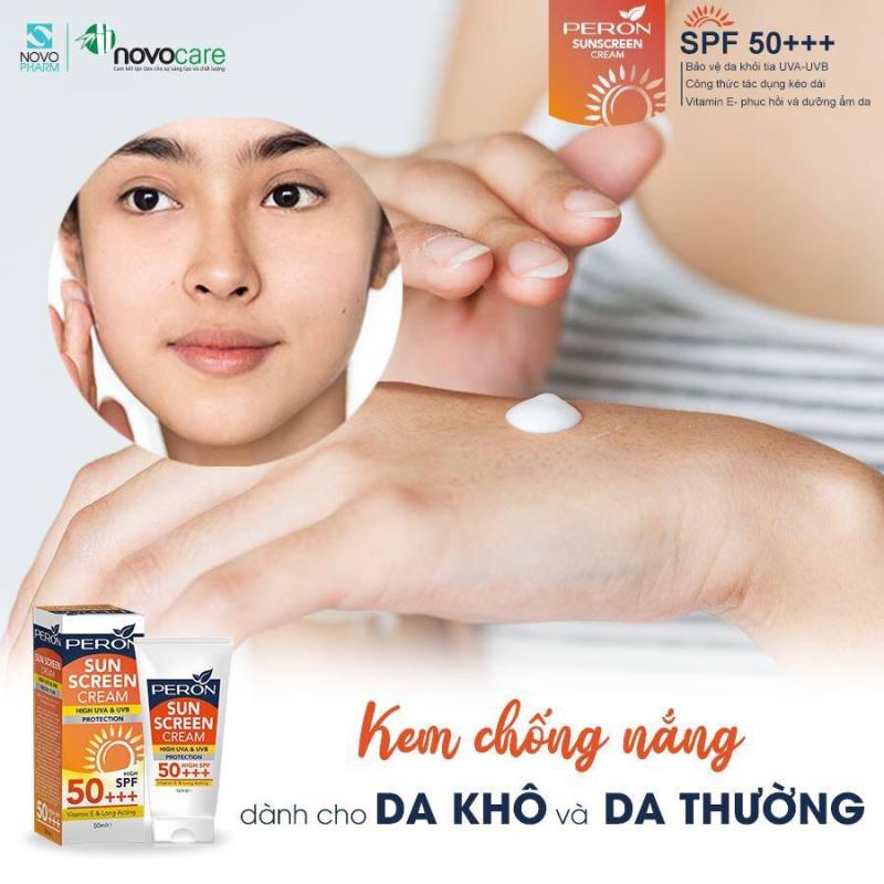 Kem Chống Nắng Dưỡng Da - Peron Sun Screen SPF 50+ - Dành Cho Da Thường Và Da Khô