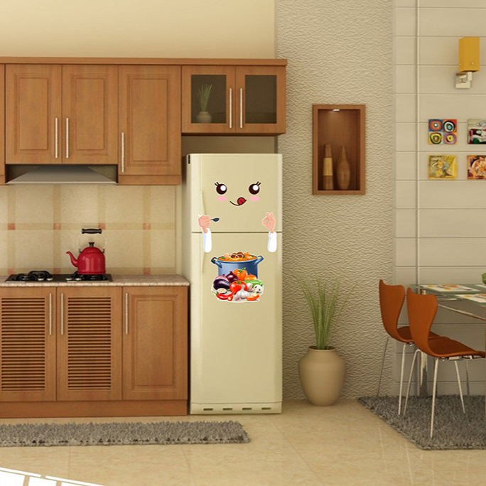 Decal trang trí tủ lạnh số 13