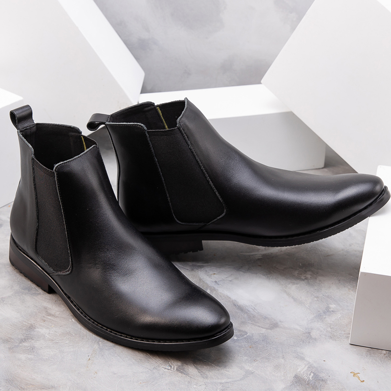 Giày Chelsea Boot Nam Cao Cổ | Da Bò Thật 100% | Hàng Full Box | Chất Lượng VNXK