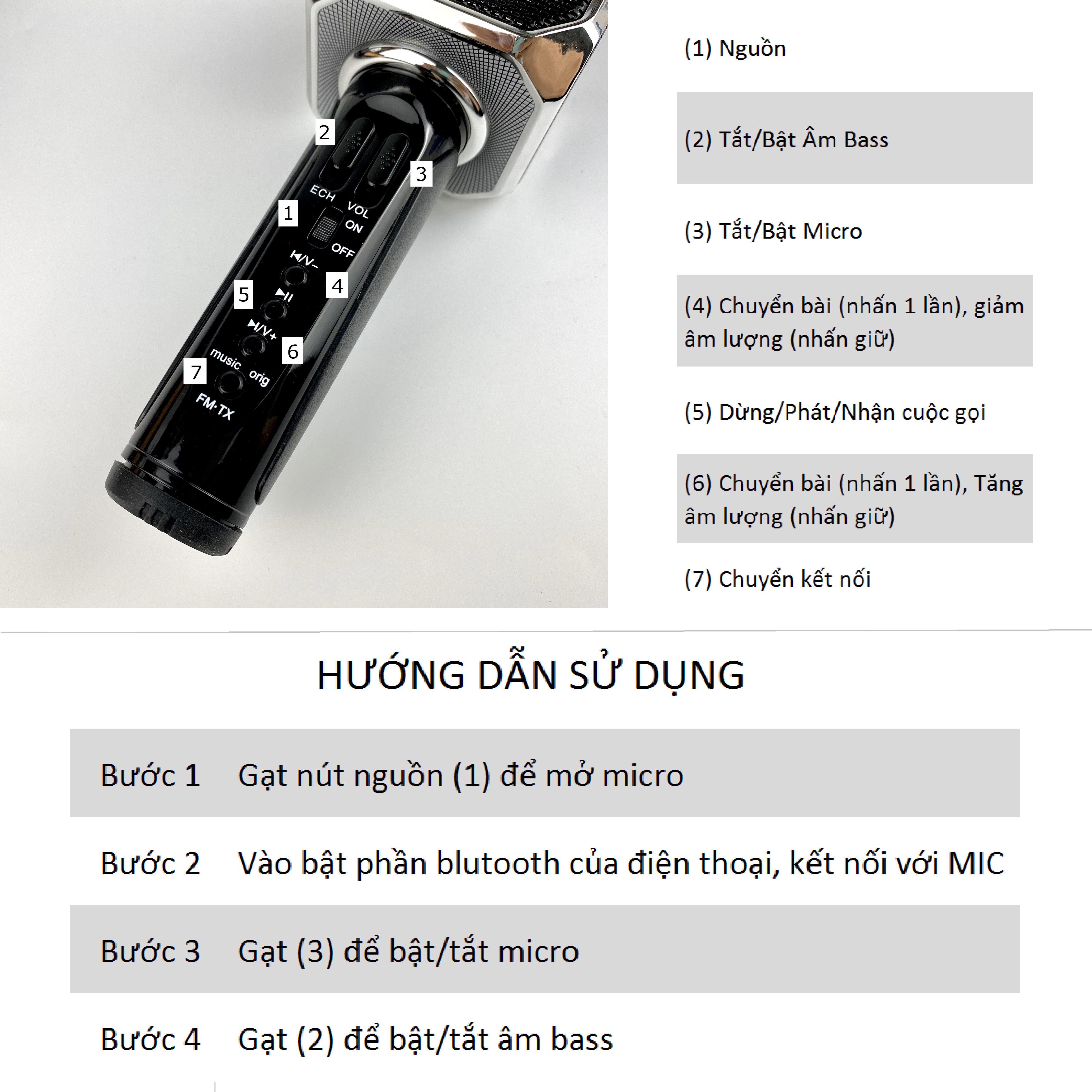 Micro Bluetooth Hát Karaoke Không Dây SD10 Đa Năng, Nghe Nhạc Cực Hay, Âm Bass Cực ĐỈnh, Mic Bắt Giọng Rất Tốt, Hỗ Trợ Kết Nối USB, Thẻ Nhớ, Cổng 3.5, Nhiều Màu Sắc - Hàng chính hãng