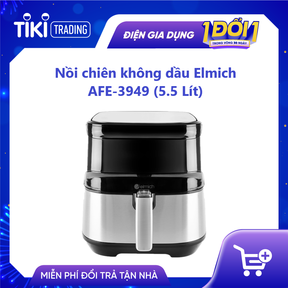 Nồi chiên không dầu Elmich AFE-3949 - Hàng Chính Hãng