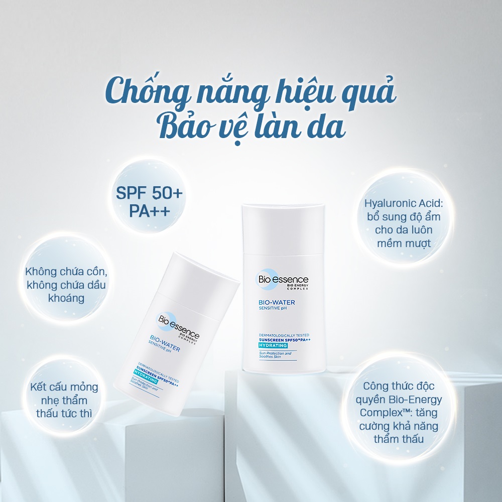 Combo 2 Kem chống nắng Bio-Essence Miracle Bio Water Cooling Sunscreen 40ml/chai