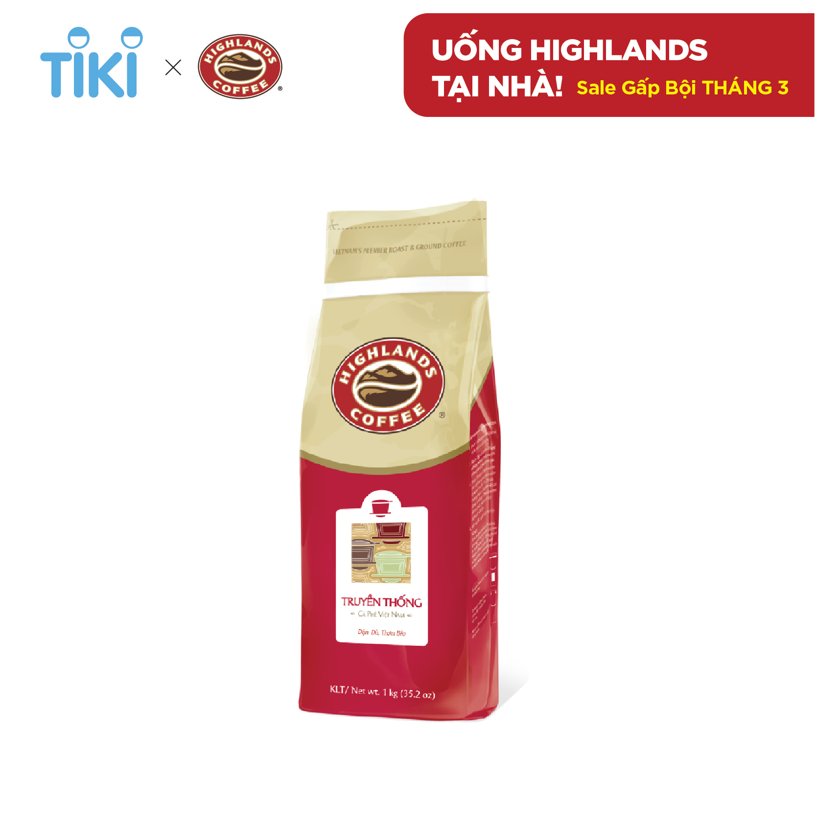 Cà Phê Bột Truyền Thống Highlands Coffee (1kg)