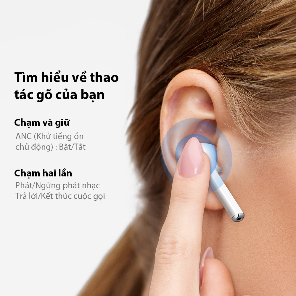 Tai nghe Bluetooth Huawei FreeBuds 3i | Hệ thống 3 Mic khử ồn thông minh | Driver âm thanh lớn | Thiết kế tự nhiên | Dễ dàng đeo | Dễ dàng mang theo | Điều khiển dễ dàng | Mở, kết nối tức thì | Kiểm soát cử chỉ | Hàng Phân Phối Chính Hãng