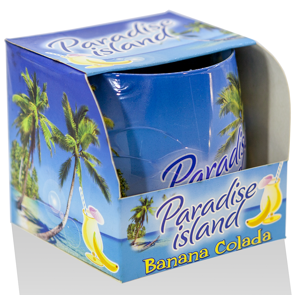 Ly nến thơm tinh dầu Bartek Paradise Island 100g QT02780 - hương gió biển (giao mẫu ngẫu nhiên)