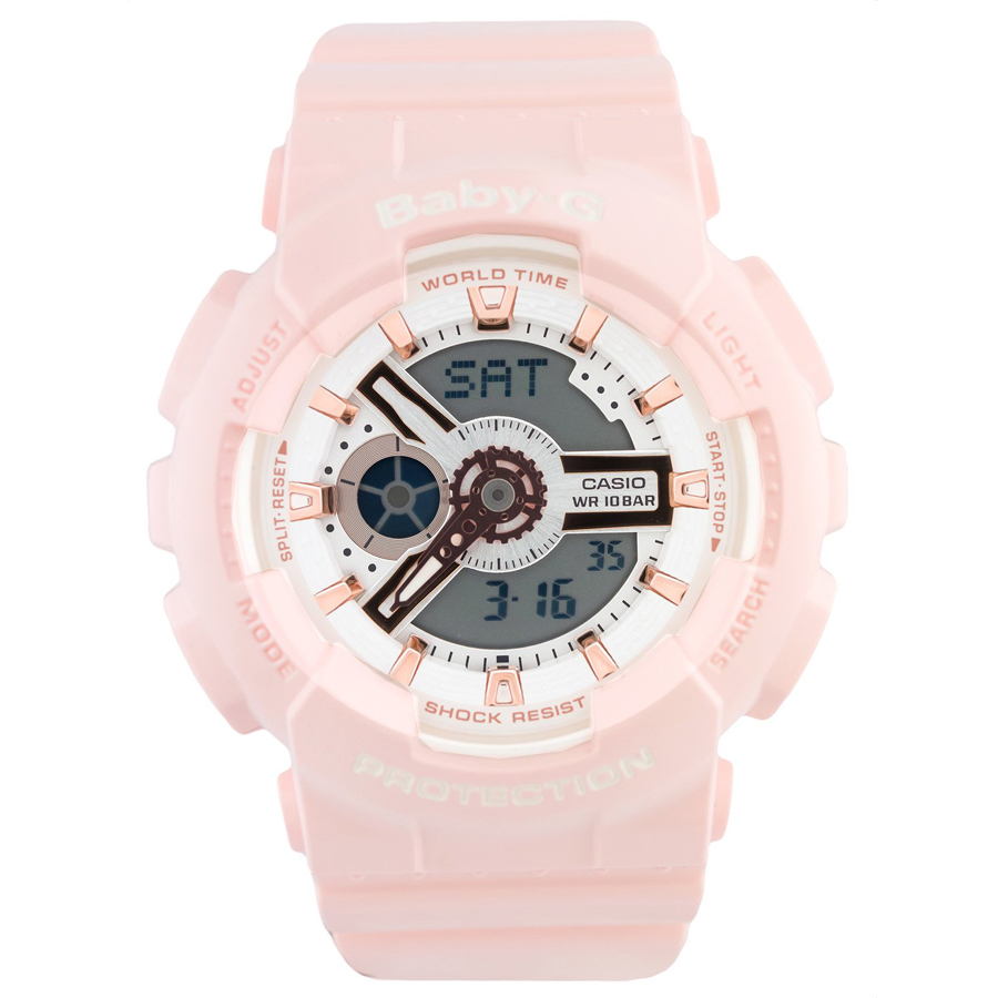 Đồng hồ nữ dây nhựa Casio Baby-G chính hãng BA-110RG-4ADR