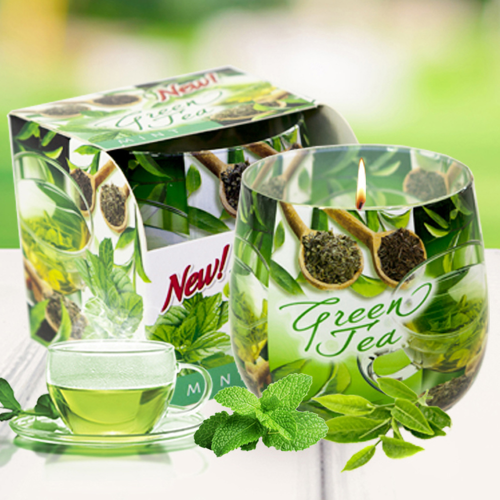 Ly nến thơm tinh dầu Bartek Green Tea 100g QT024467 - hương trà xanh (giao mẫu ngẫu nhiên)