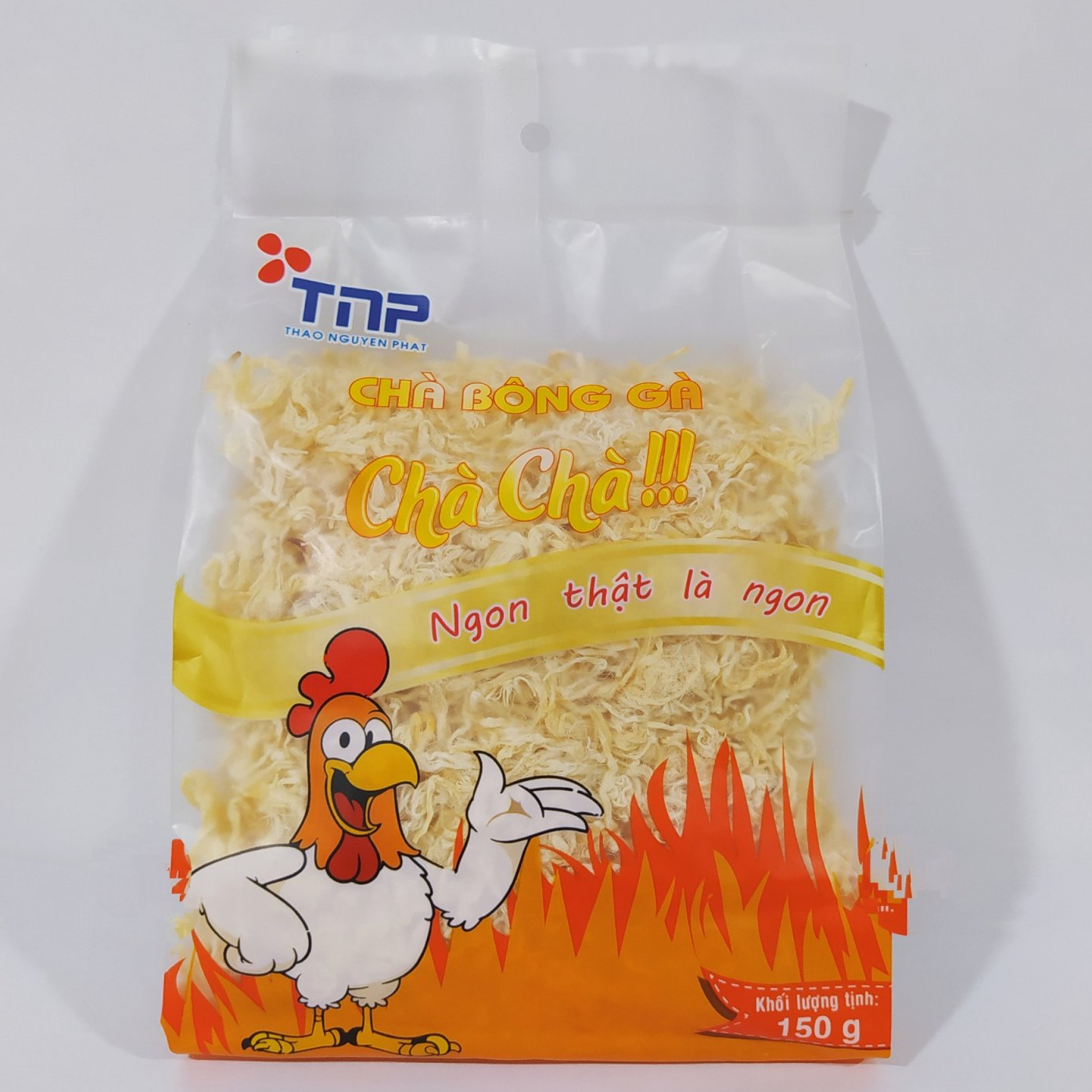 Combo 1 hũ chà bông heo TNP 100g, 1 gói chà bông gà TNP gói 150g và 1 gói gà sấy lá chanh TNP gói 150g