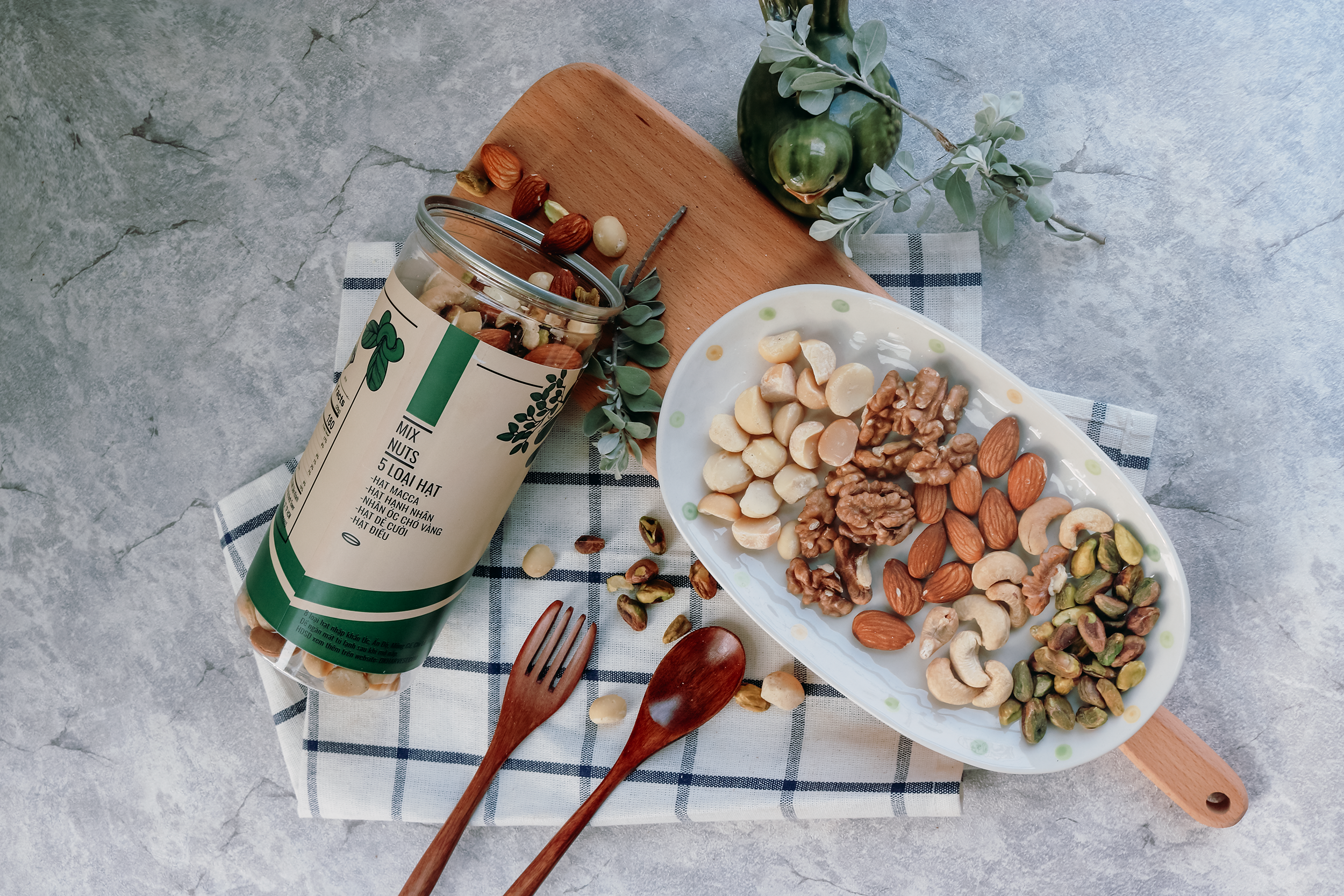 Hạt Mix Nuts 5 Loại hạt nhập khẩu DK Harvest