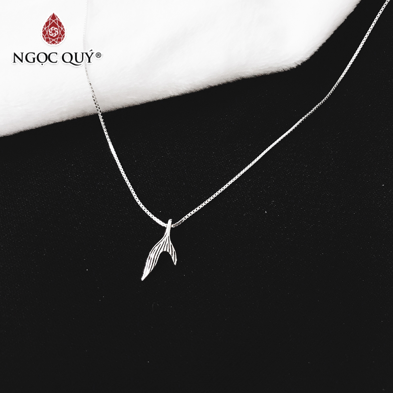 Dây chuyền bạc mặt đuôi cá - Ngọc Quý Gemstones