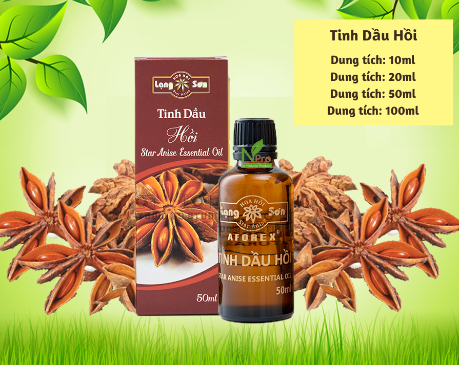 [[ 2 Chai Tinh Dầu Hồi + Quế - Xông, Uống, Ngâm, Thoa ]] - AFOREX - Hàng Chính Hãng