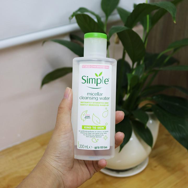 [New 2020] Nước tẩy trang Simple Kind to Skin Micellar Cleansing Water