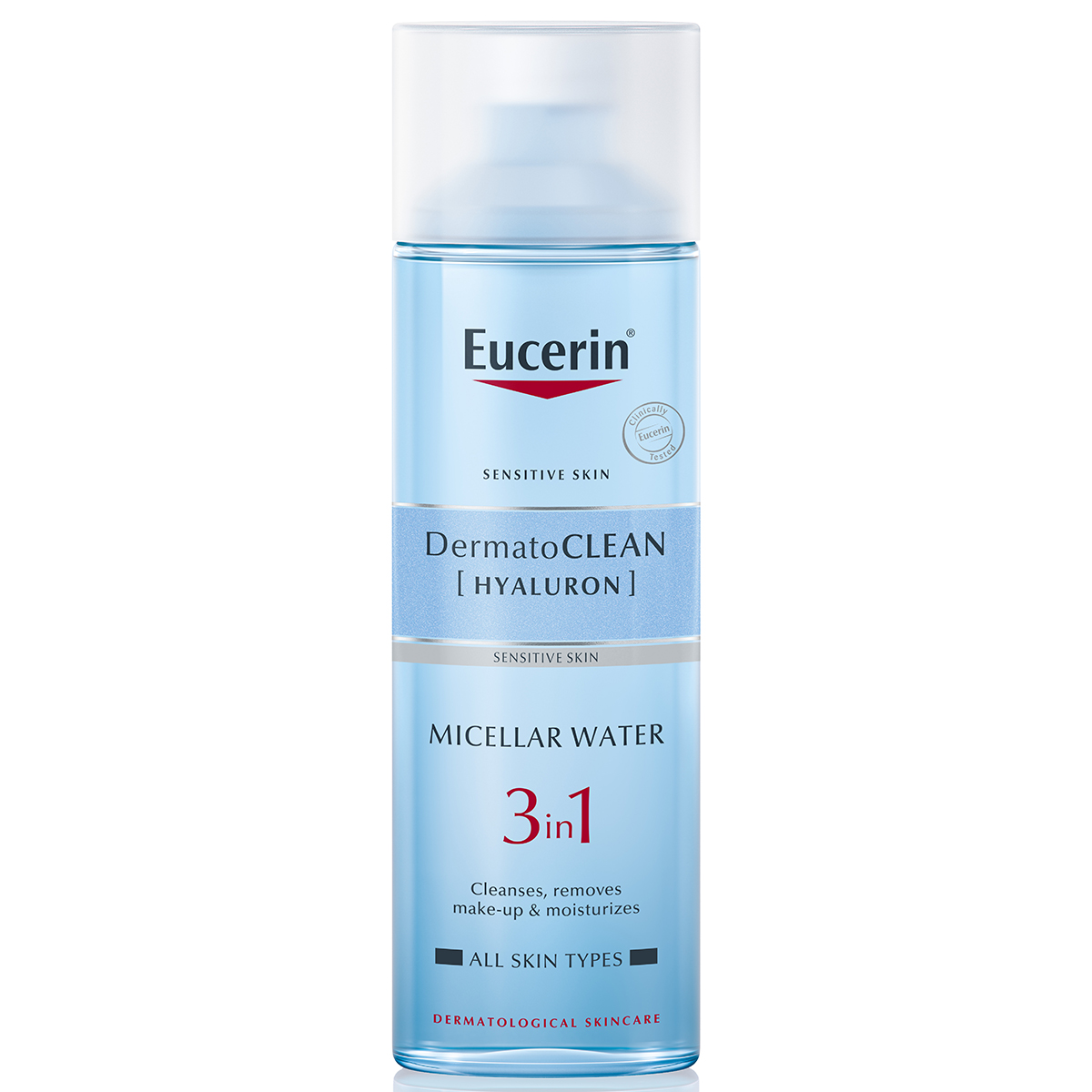 Nước Tẩy Trang Dịu Nhẹ Cho Da Nhạy Cảm Eucerin Dermato Clean Micellar Cleansing Fluid 3 In 1 (200ml)