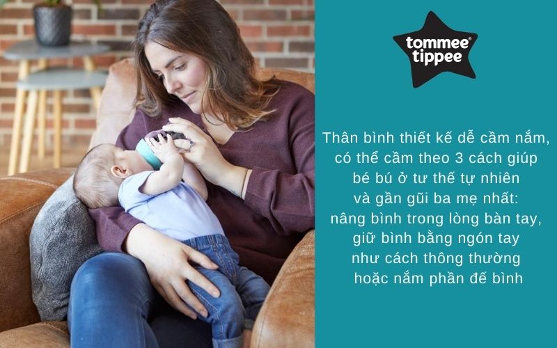 Bình sữa siêu chống đầy hơi kèm báo nhiệt Tommee Tippee Advanced Anti-Colic 260ml, núm ty đi kèm 0-3 tháng