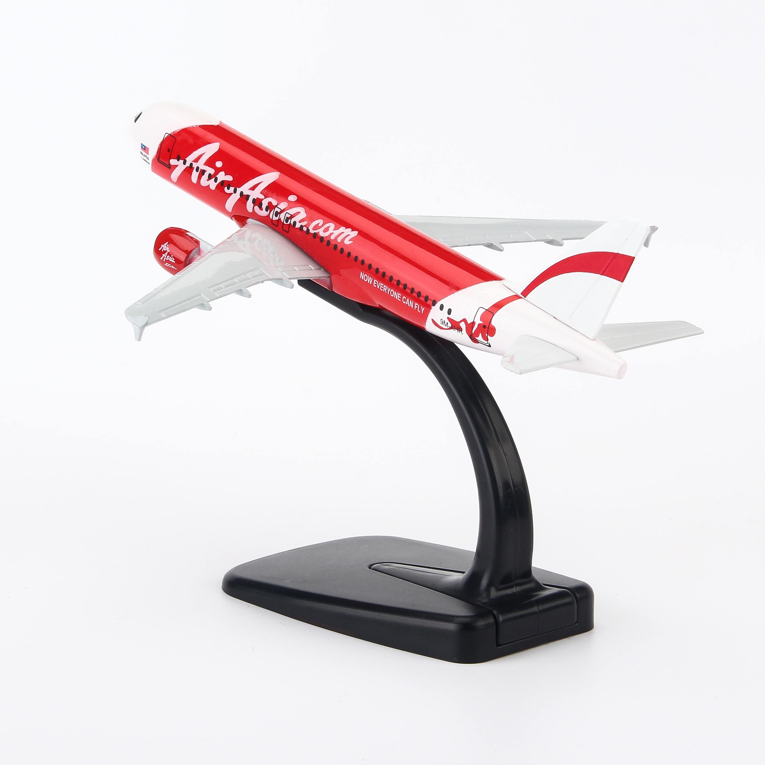 Mô hình máy bay AirAsia (16cm) - Trắng, Đỏ