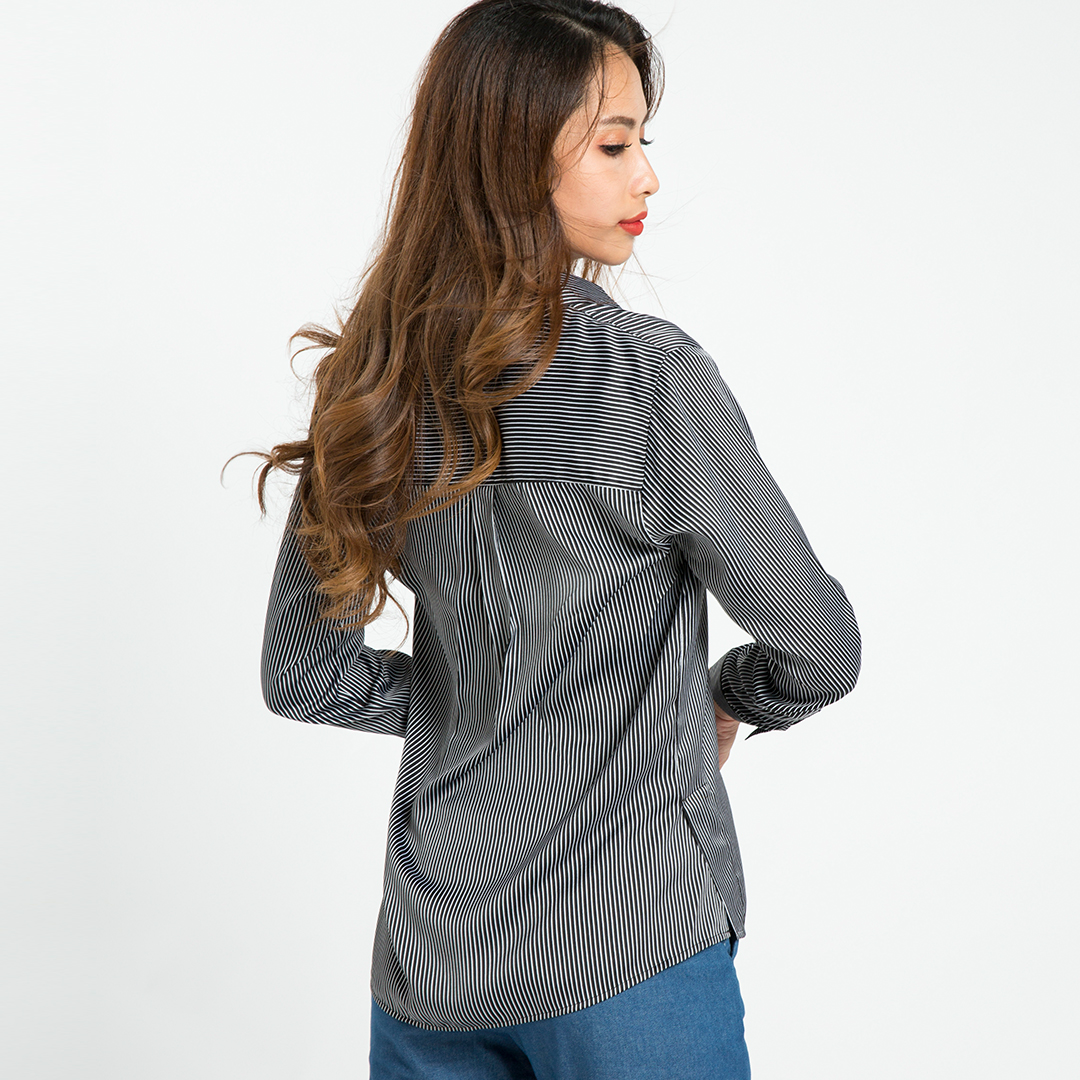 Áo Sơ Mi Nữ Công Sở Cao Cấp Thời trang thiết kế Hity TOP082