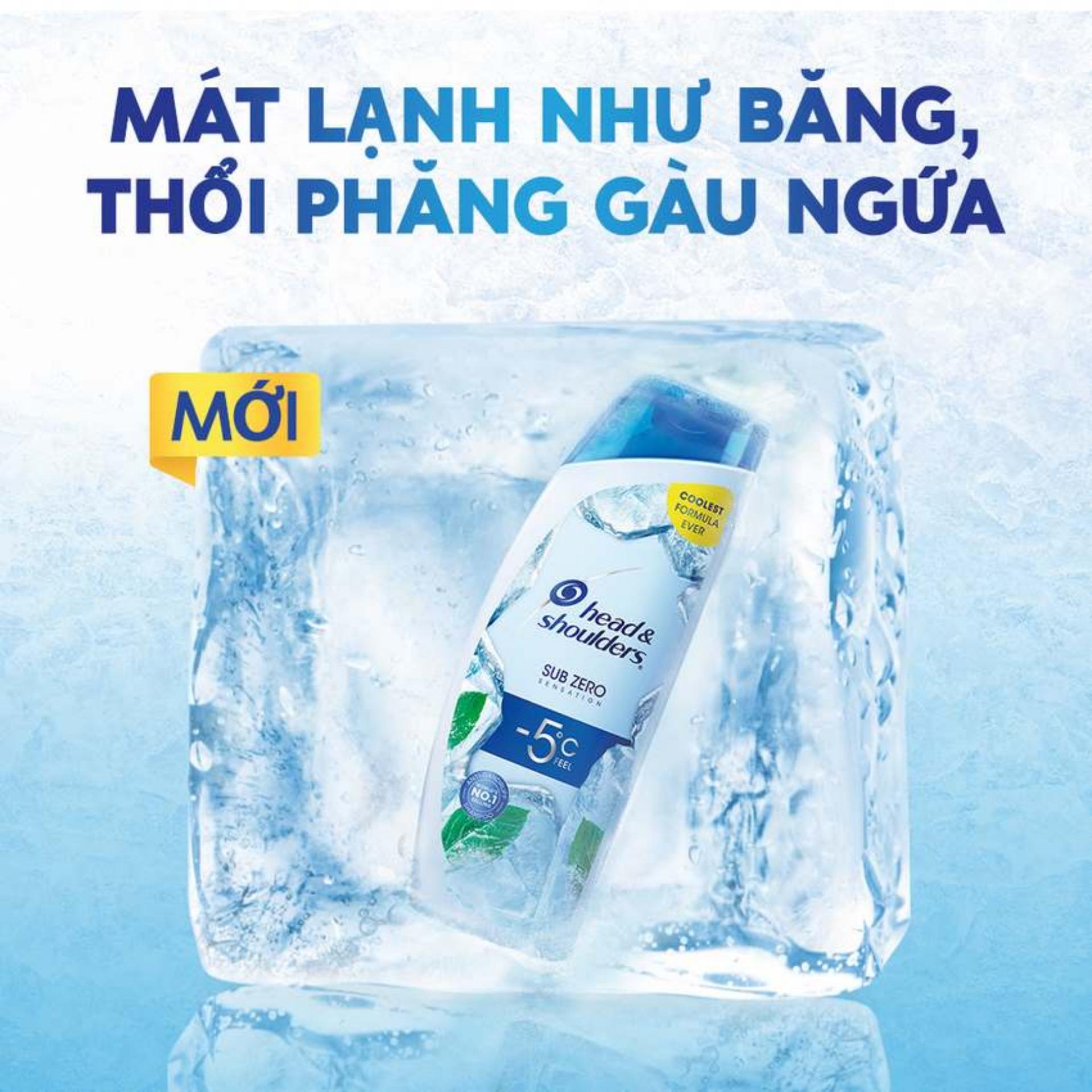 Dầu Gội Head &amp; Shoulders Sub-Zero Băng Lạnh 0 Độ 300ml