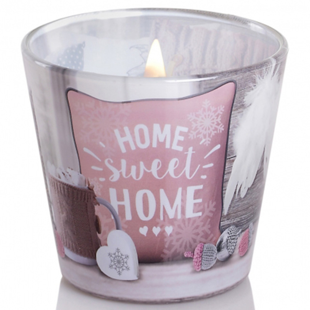 Ly nến thơm tinh dầu Bartek Home Sweet Home 115g QT06457 - hương thông, len