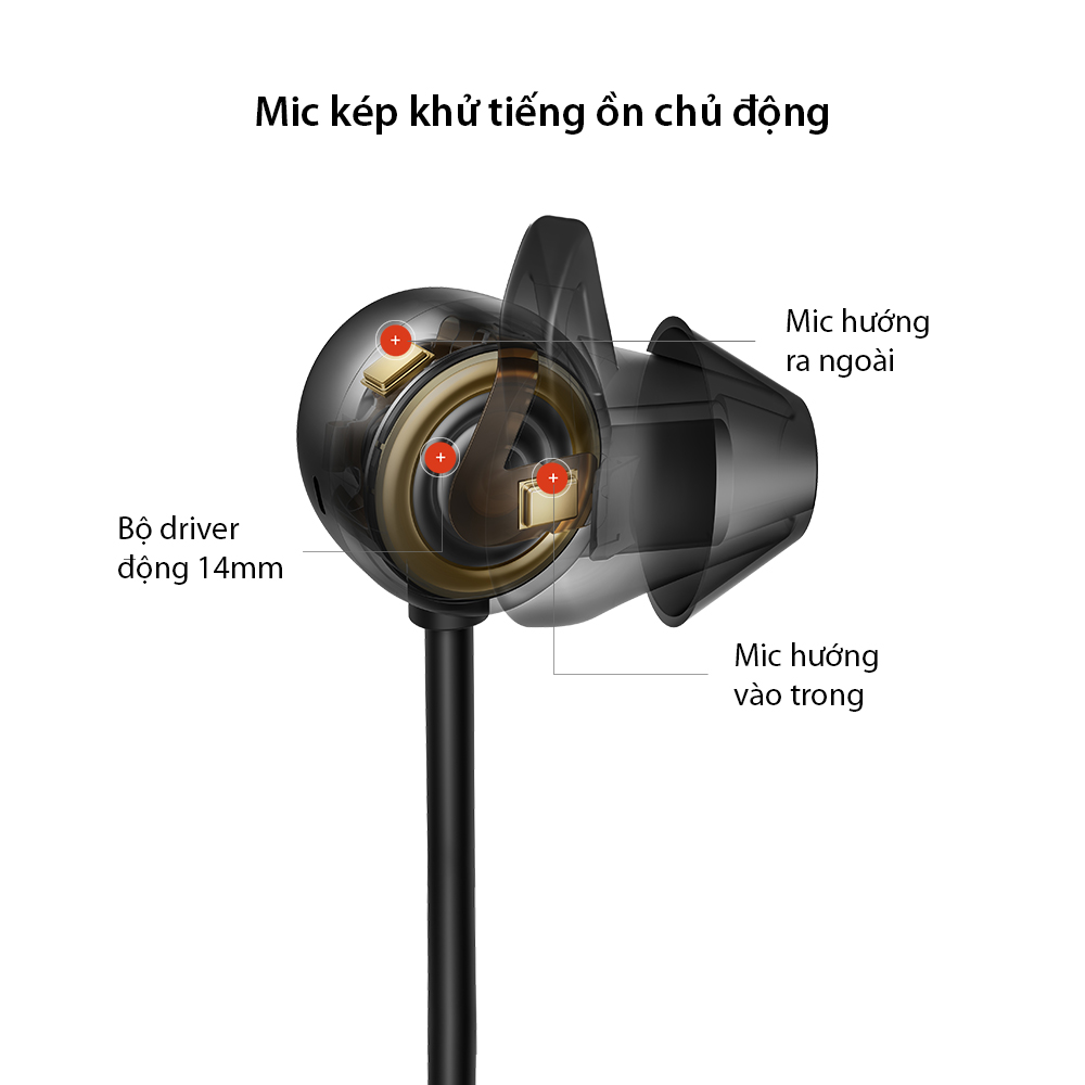 Tai Nghe Huawei Freelace Pro | Mic Kép Chống Ồn Chủ Động | Chế Độ Nhận Dạng Môi Trường Xung Quanh | Kêt Nối Với Thế Giới | Driver 14mm Âm Thanh Mạnh Mẽ | Hàng Chính Hãng - Đen Khói