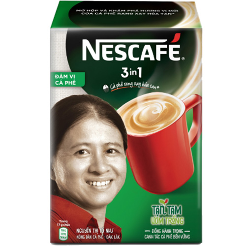 NESCAFÉ 3IN1 Công thức cải tiến - Vị rang đậm - Hộp 20 gói x 17 g