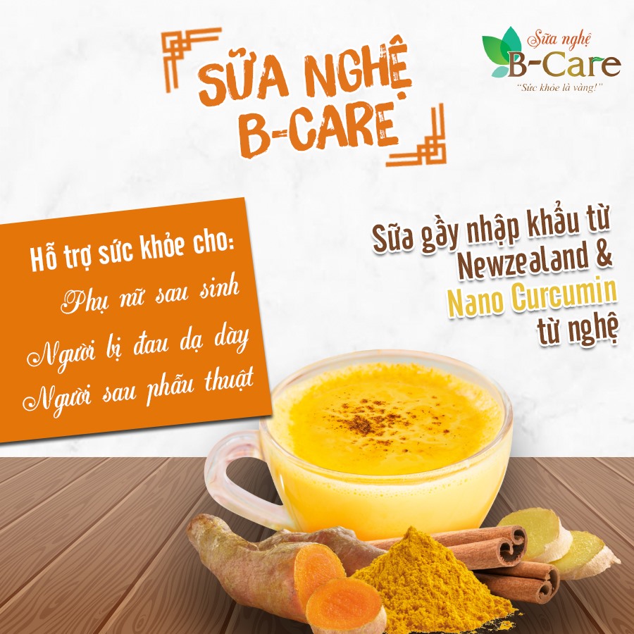 Sữa nghệ B-Care Thức uống lan tỏa sứ mệnh ‘Sức khỏe là vàng’