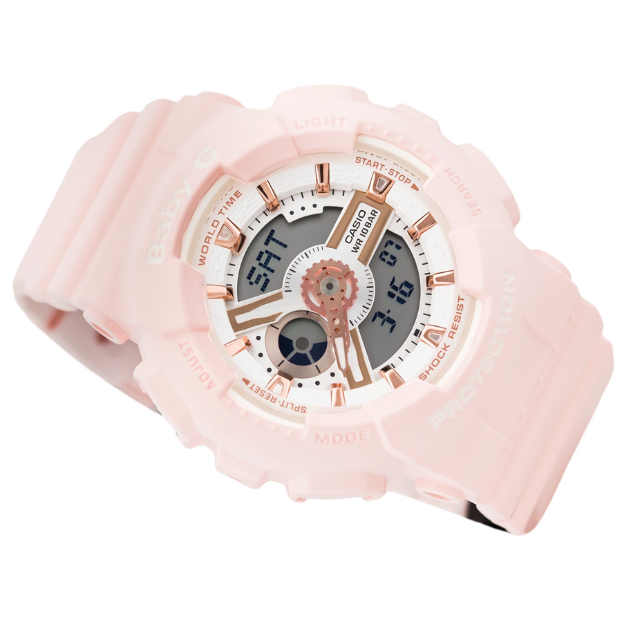 Đồng hồ nữ dây nhựa Casio Baby-G chính hãng BA-110RG-4ADR