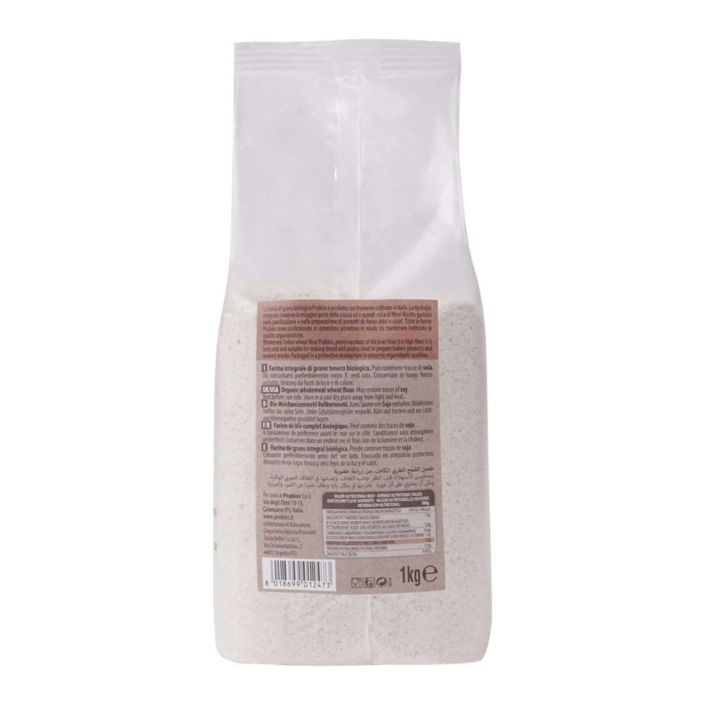 Bột mì nguyên cám hữu cơ 1kg ProBios