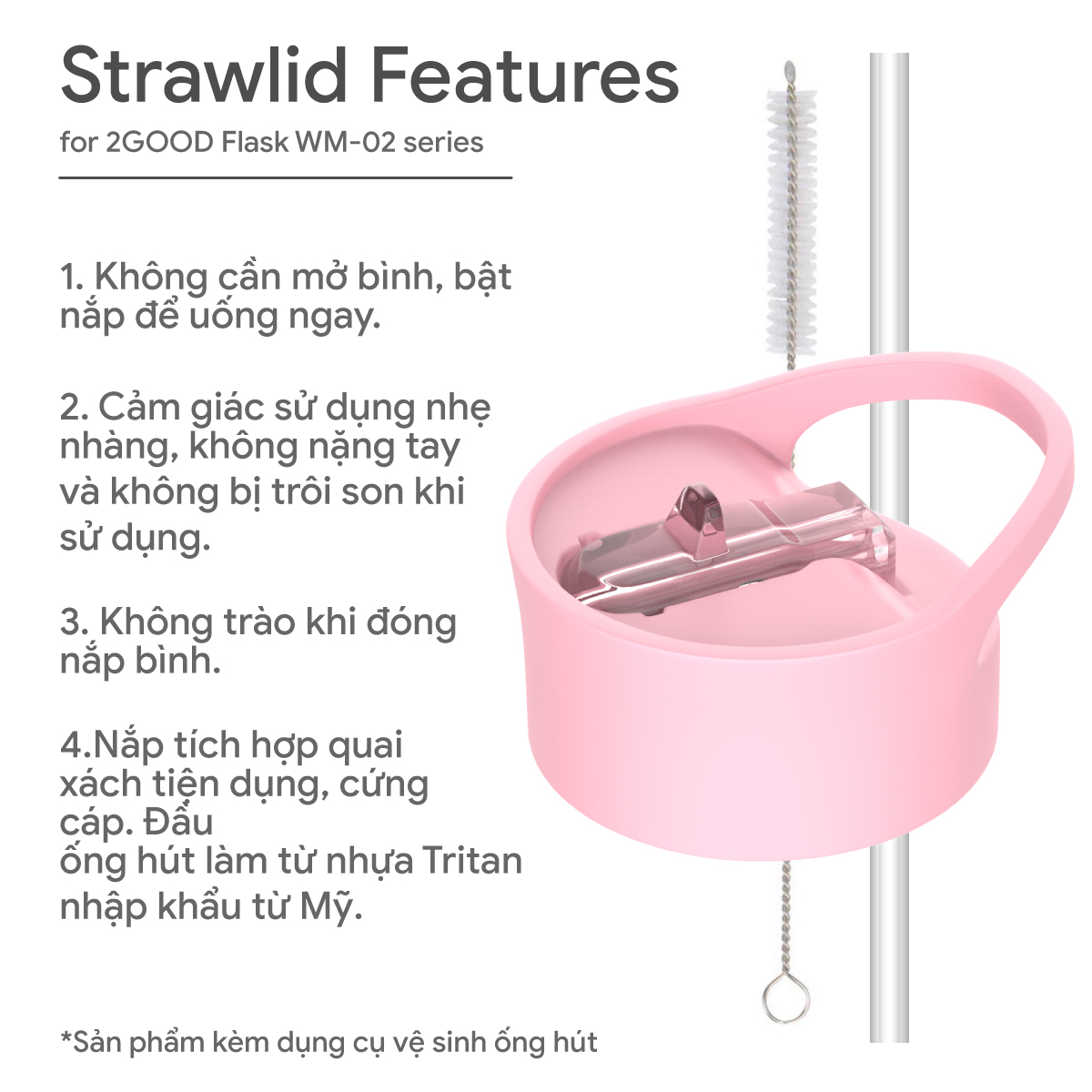 Bình Giữ Nhiệt 2GOOD FLASK Wide Mouth WM-02 - Hàng Chính Hãng