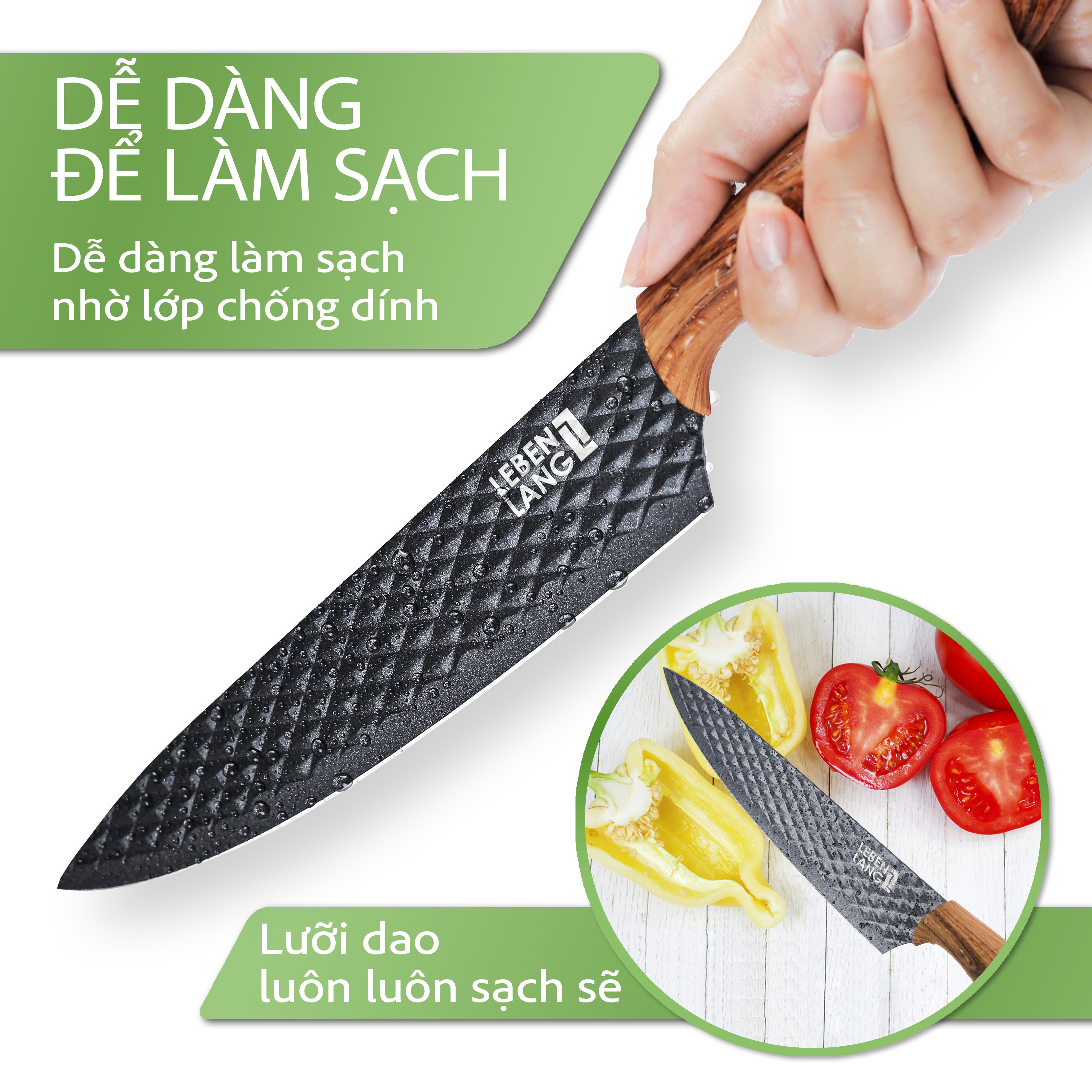 Hình ảnh Bộ dao 5 món Lebenlang LBK2395