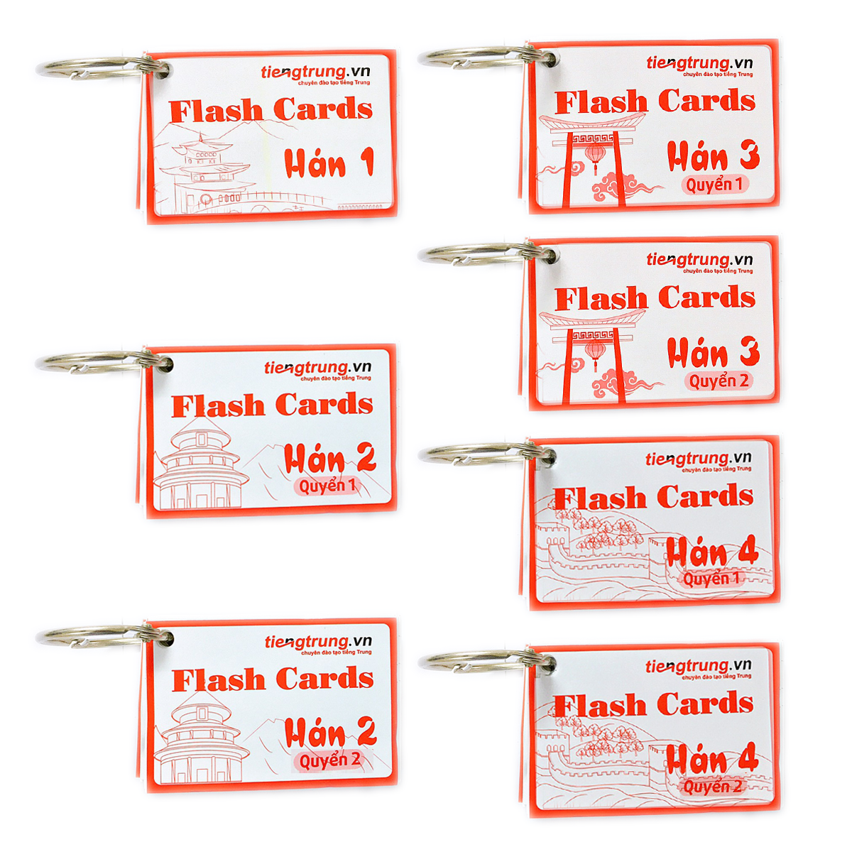 Flashcard 1500 Chữ Hán - Flashcard Tiếng Trung - Thẻ Học Từ Vựng Tiếng Trung Cầm Tay - Tự Học Từ Vựng Tiếng Trung - Từ Vựng HSK 4 - Phạm Dương Châu