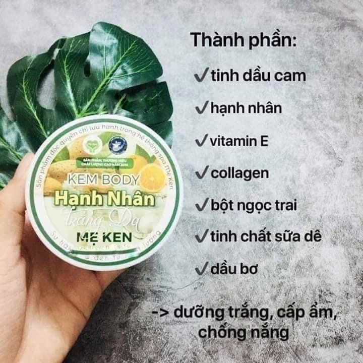 Kem Dưỡng Body Hạnh Nhân Hảo Hạng Mẹ Ken