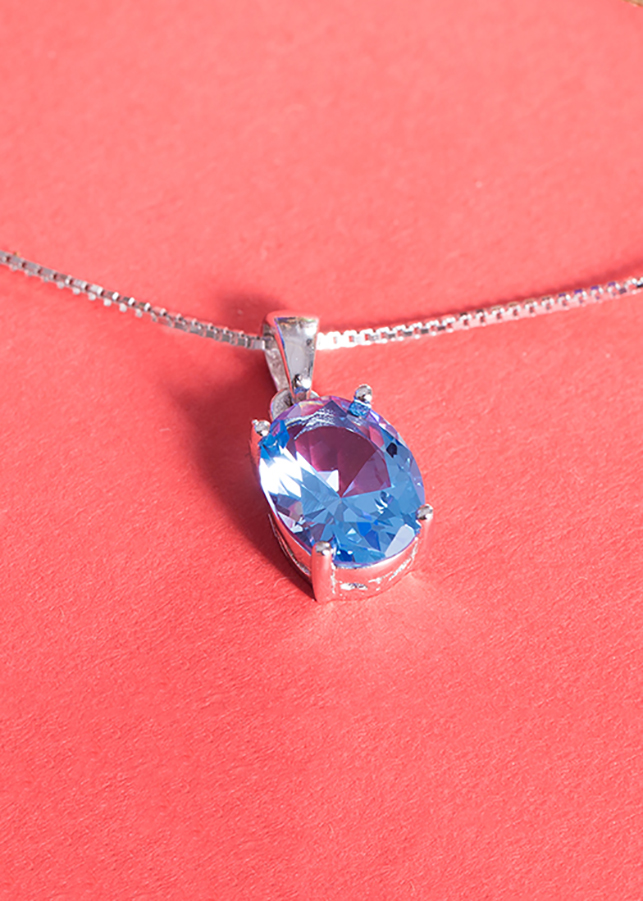 Bộ Trang Sức Nữ Bạc Đính Đá Topaz Xanh Thiên Nhiên Cao Cấp - BDM2311 - Bảo Ngọc Jewelry