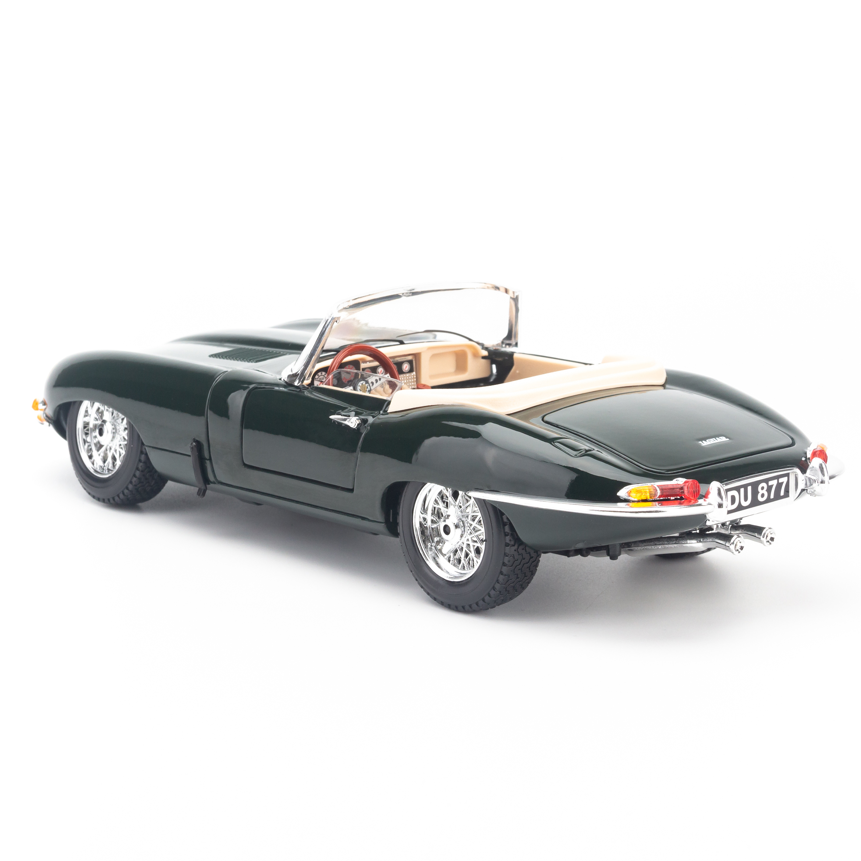 Mô Hình Xe Jaguar E-Type Cabrio Green 1:18 Bburago - MH-12046