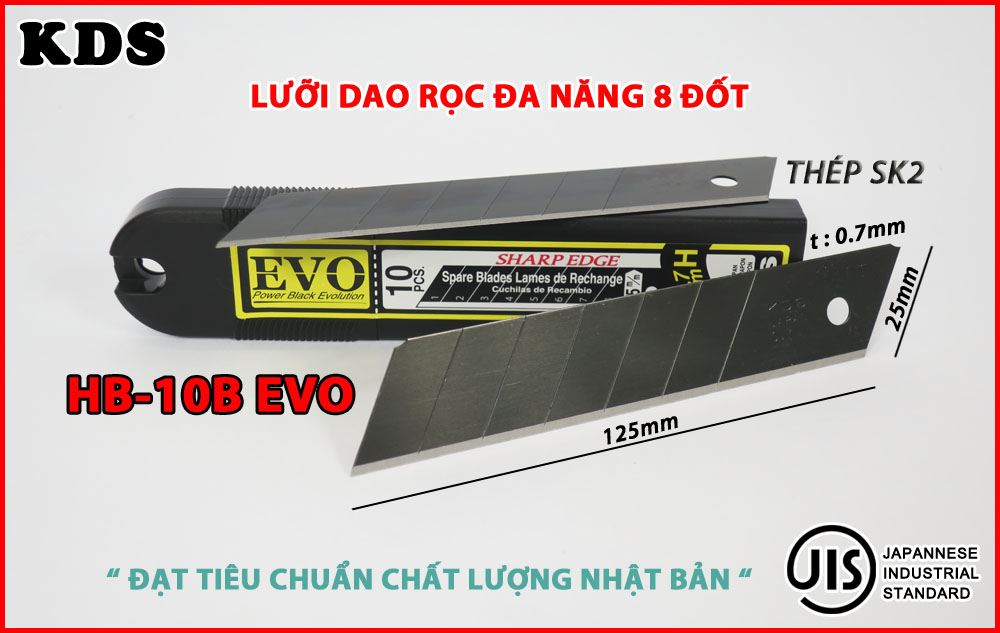 LƯỠI DAO ĐA NĂNG 25mm KDS HB-10BEVO