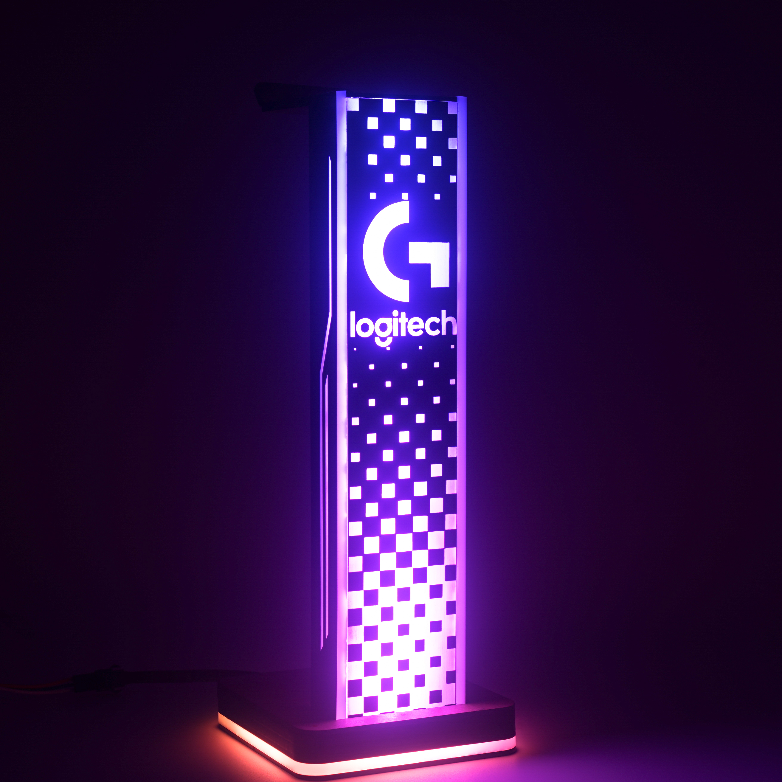 Giá treo tai nghe L.O.G.I.T.E.C.H Pro LED RGB Custom Handmade