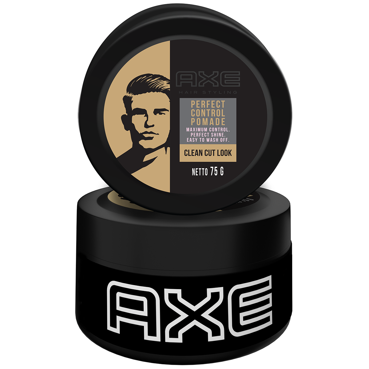 Pomade tạo kiểu tóc AXE Clean Cut Look giữ nếp tối ưu, bật tung khí chất dành cho nam, 75g