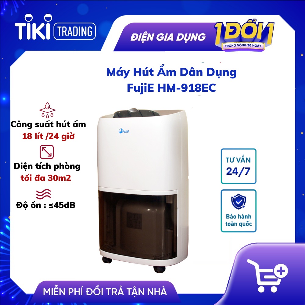 Máy Hút Ẩm Dân Dụng FujiE HM-918EC - Hàng chính hãng