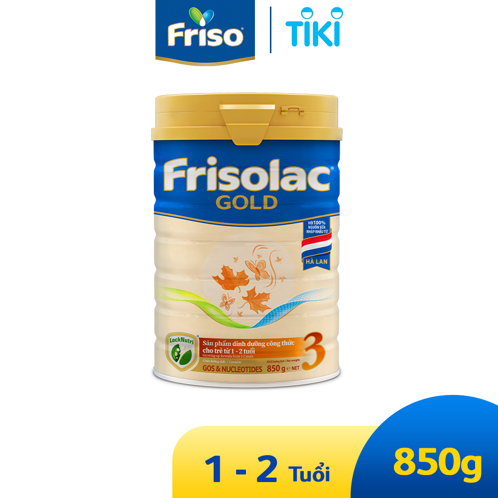 Sữa Bột Frisolac Gold 3 850g (Dành Cho Trẻ Từ 1 - 2 Tuổi)