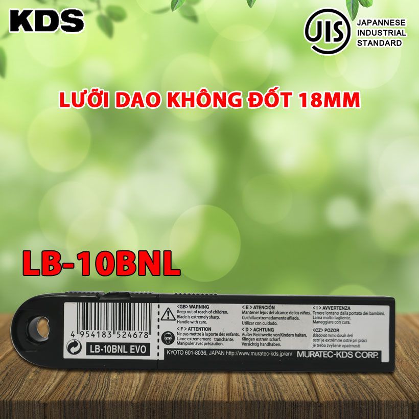 Lưỡi dao không đốt 18mm KDS LB-10BNL 