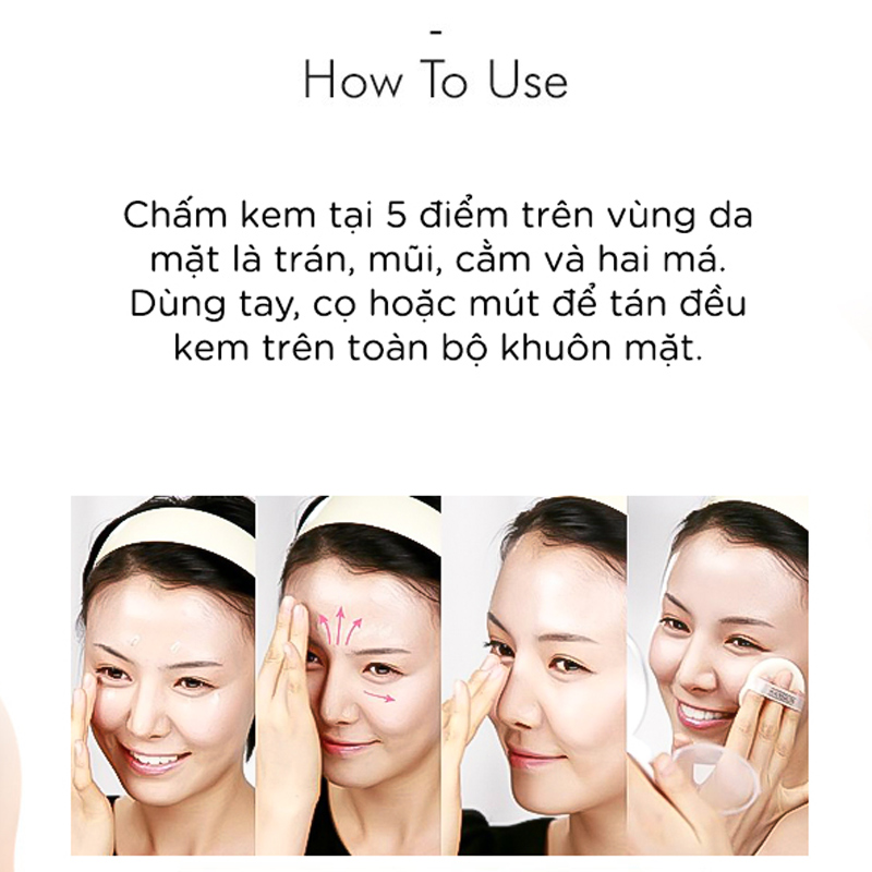 Kem nền trang điểm cao cấp SPF 36 PA++ Vacci