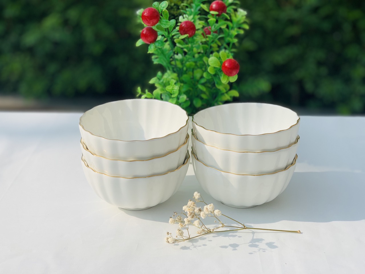 Bộ 6 bát cơm - Cotton - Erato - Hàng nhập khẩu Hàn Quốc - Cotton rice bowl