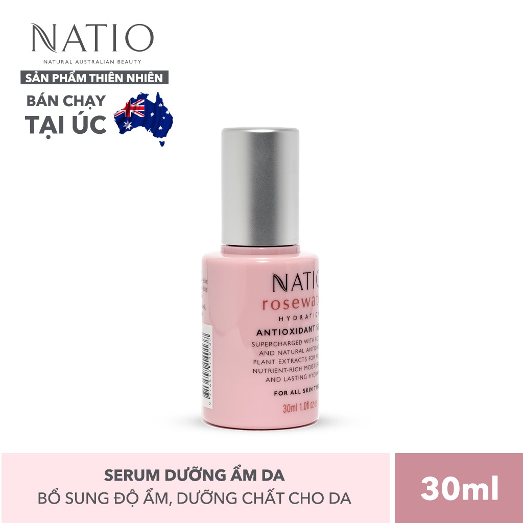 Serum Dưỡng Ẩm Da Natio Rosewater Hydration Antioxidant Serum 30ml