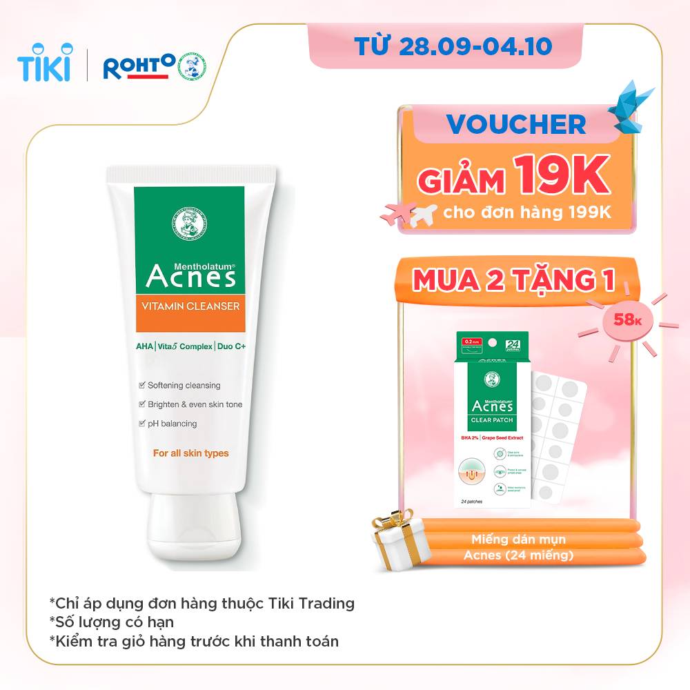 Kem rửa mặt Vitamin Acnes Vitamin Cleanser 100g