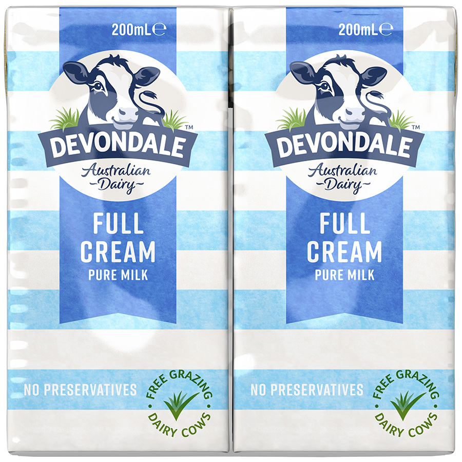 Lốc 6 Hộp Sữa Nguyên Kem Devondale FullCream (200ml / Hộp)