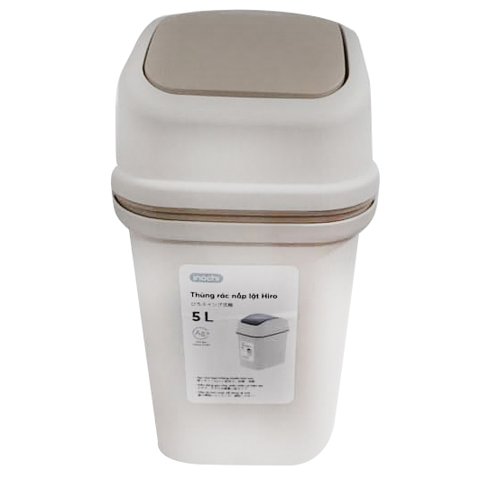 Thùng rác nắp lật Hiro 5L