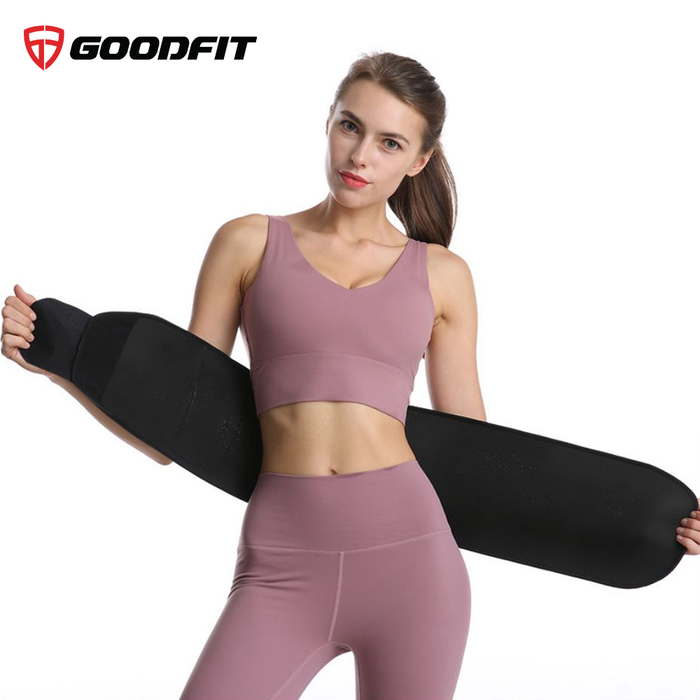 Đai lưng mềm tập gym, đai cuốn nóng giảm mỡ bụng GoodFit GF724WS