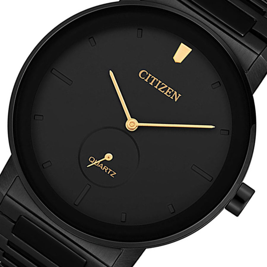 Đồng Hồ Citizen Nam Dây Kim Loại Pin-Quartz BE9187-53E - Mặt Đen (42mm)